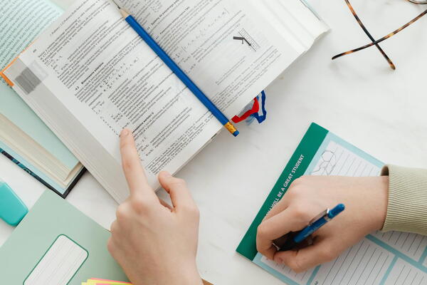 studying